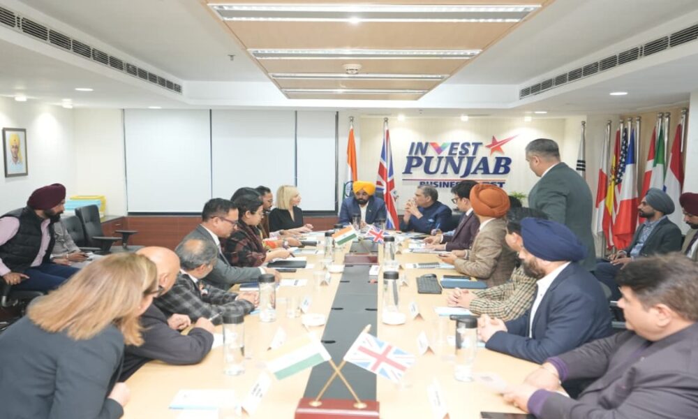 मुख्यमंत्री ने पंजाब को UK. के लिए निवेश हब के रूप में प्रस्तुत किया