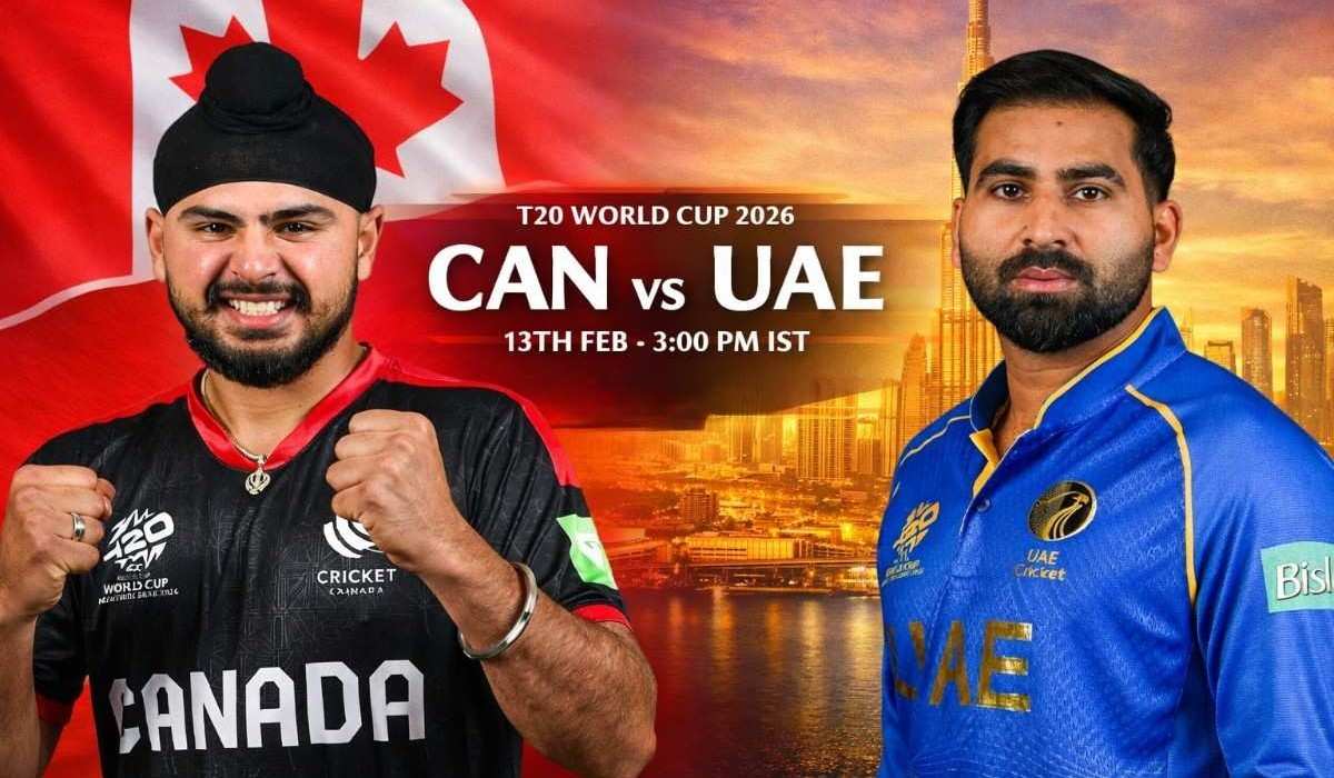 T20 वर्ल्ड कप 2026 – कनाडा और संयुक्त अरब अमीरात का टकराव: पहली हार के बाद जीत की होड़, अरुण जेटली स्टेडियम में अहम मुकाबला
