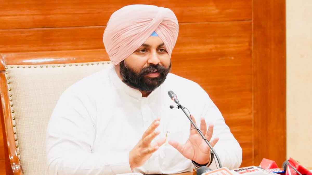 Education Minister Harjot Singh Bains 