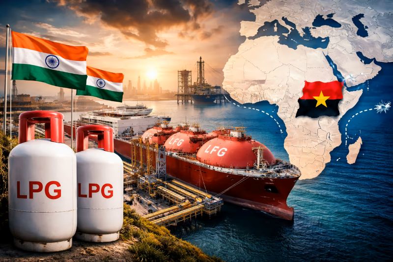 भारत की नई गैस रणनीति: अंगोला समेत कई देशों से LPG आयात पर फोकस