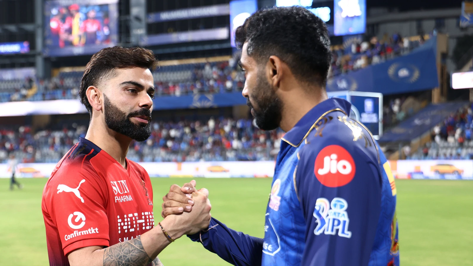 IPL 2026 : RCB का दमदार प्रदर्शन, मुंबई को लगातार तीसरी हार; रदरफोर्ड की तूफानी पारी भी नहीं आई काम