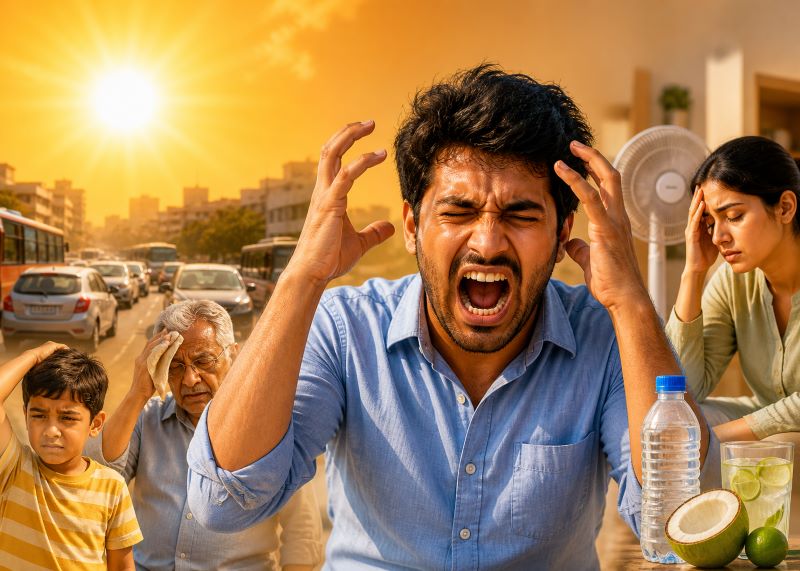 तपती गर्मी में क्यों बढ़ जाती है चिड़चिड़ाहट? जानें दिमाग पर पड़ने वाला असर