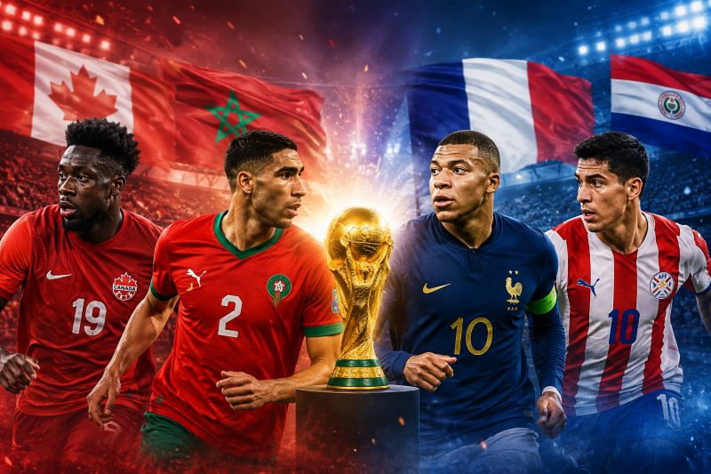 FIFA वर्ल्ड कप के राउंड ऑफ 16 की आज से शुरुआत, एमबाप्पे की फ्रांस का मुकाबला पैराग्वे से, मेजबान कनाडा के सामने मोरक्को की चुनौती