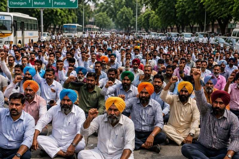 पंजाब में कर्मचारियों की महाहड़ताल आज, 3 लाख से ज्यादा कर्मी हड़ताल पर; अस्पतालों में OPD रहेगी बंद