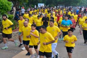 सुखना लेक पर गूंजा फिटनेस का जोश, वायुसेना के प्रमोशनल रन में ट्राई-सिटी के लोगों ने बढ़-चढ़कर लिया हिस्सा