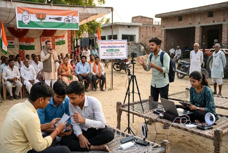 चुनावी मैदान में डिजिटल इंफ्लूएंसर्स की एंट्री: पार्टियां बना रहीं लोकल क्रिएटर्स की टीम, एक कंटेंट के लिए 30 लाख तक का दावा